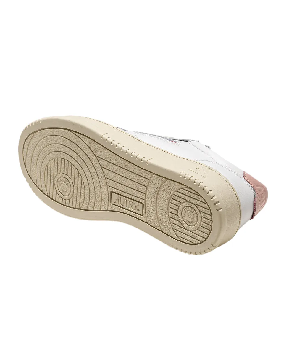 Autry 01 Low Wom Leat-leat Wht-pink